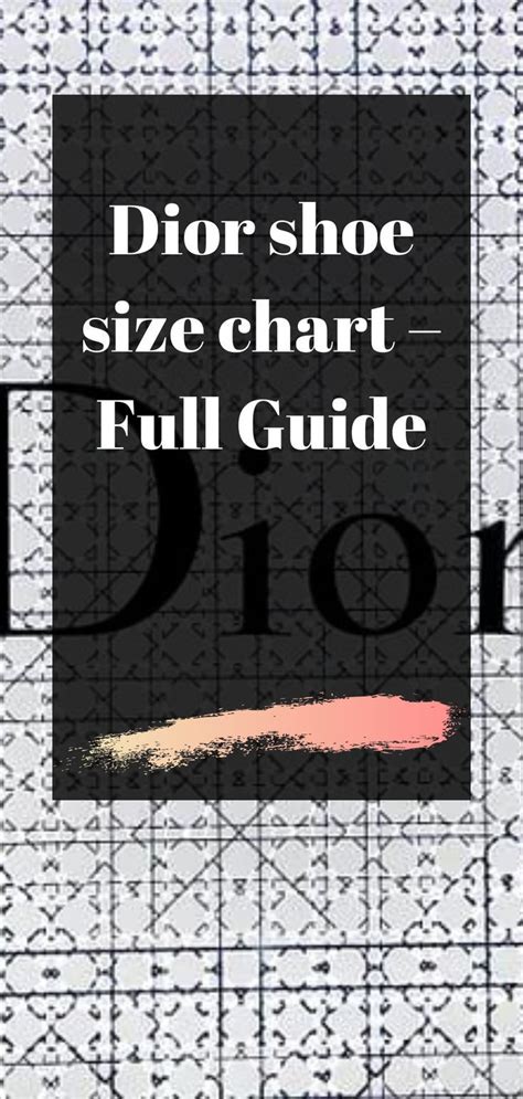 dior homme shoes size chart|christian dior size chart.